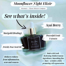 Load image into Gallery viewer, NEW! AWARD WINNER! Moon Flower Micro-Nutrient Night Time Elixir / For All Skin Types / Rosacea + Acne Prone Skin
